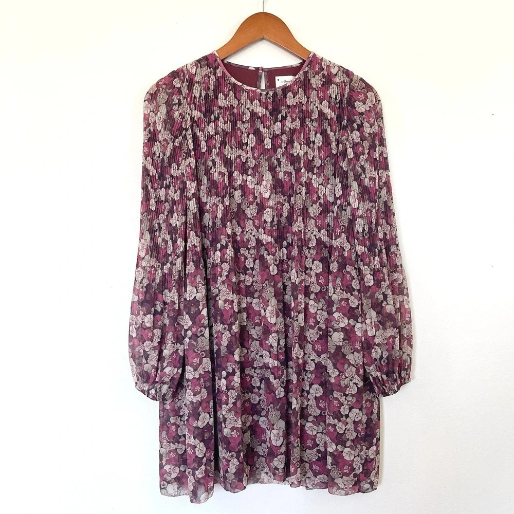 Wilfred By Aritzia Womens Floral Daydreamer Mini Dress Size XS Cottagecore